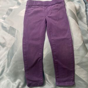 Toddler purple jeans